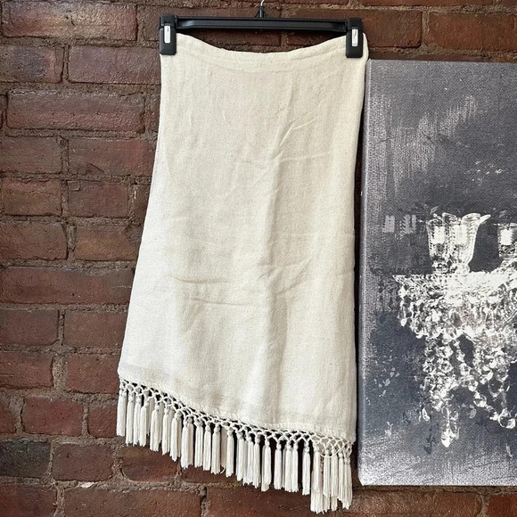 NWT Savannah Morrow Asymmetric Fringe Skirt - Picture 4 of 6